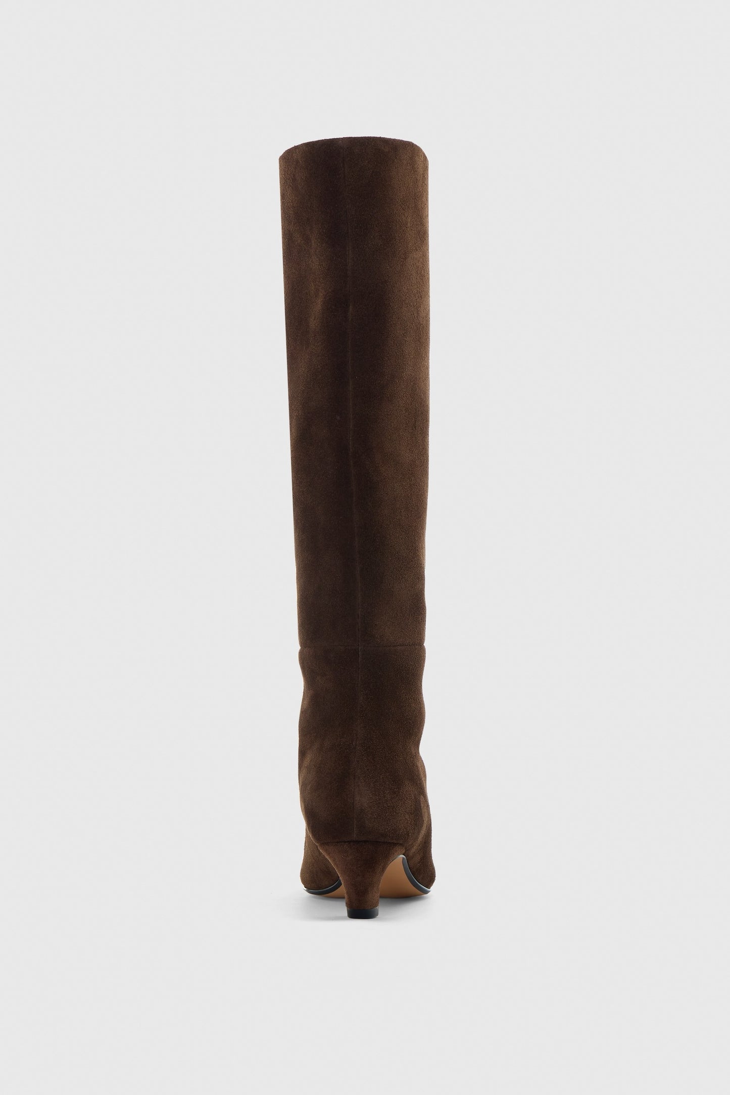 BROWN SUEDE KNEE HIGH BOOTS