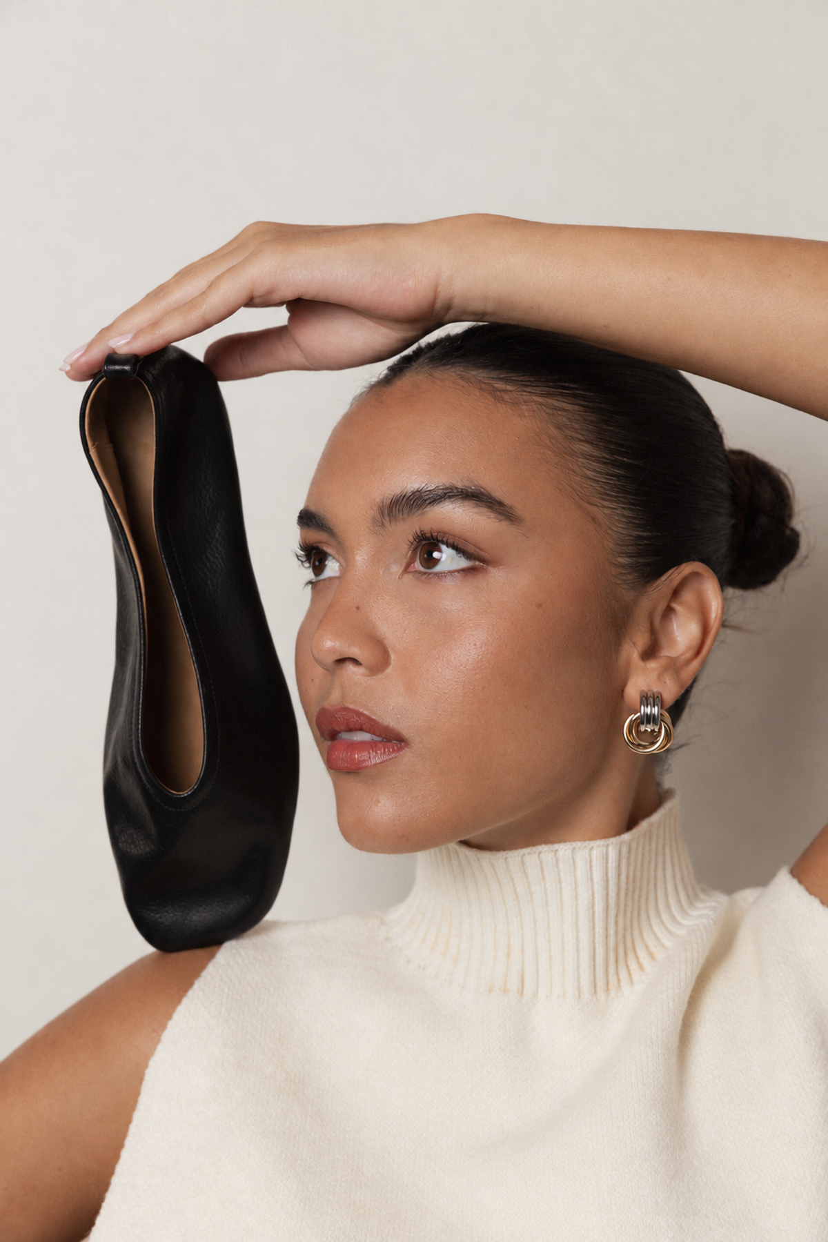 Cadence Ballet Flats | Noir Leather