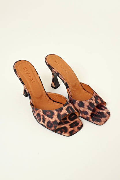 THE MULES | LEOPARD SATIN