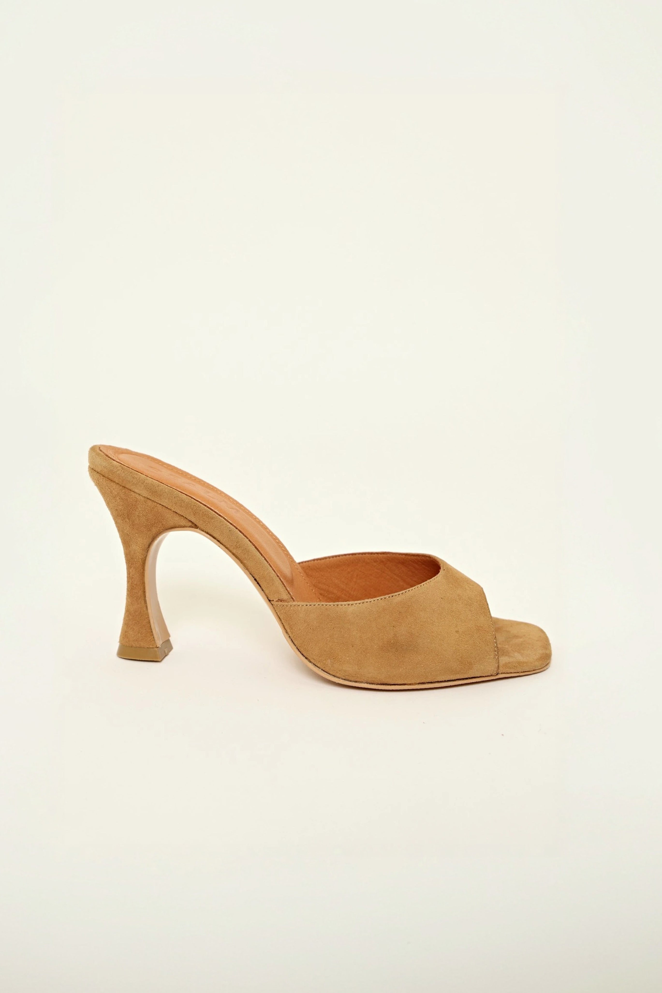 THE MULES TAN SUEDE