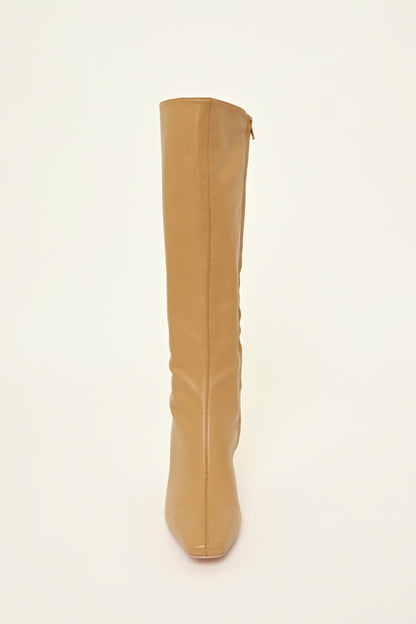 THE KNEE BOOTS | TOFFEE LEATHER