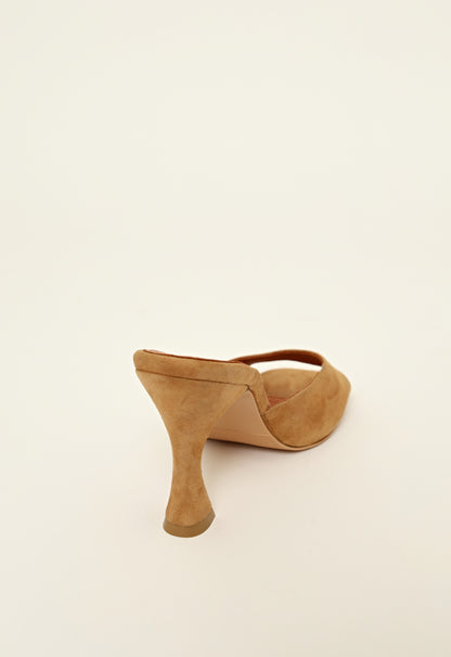 THE MULES | TAN SUEDE