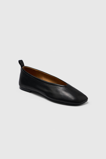 Cadence Ballet Flats | Noir Leather