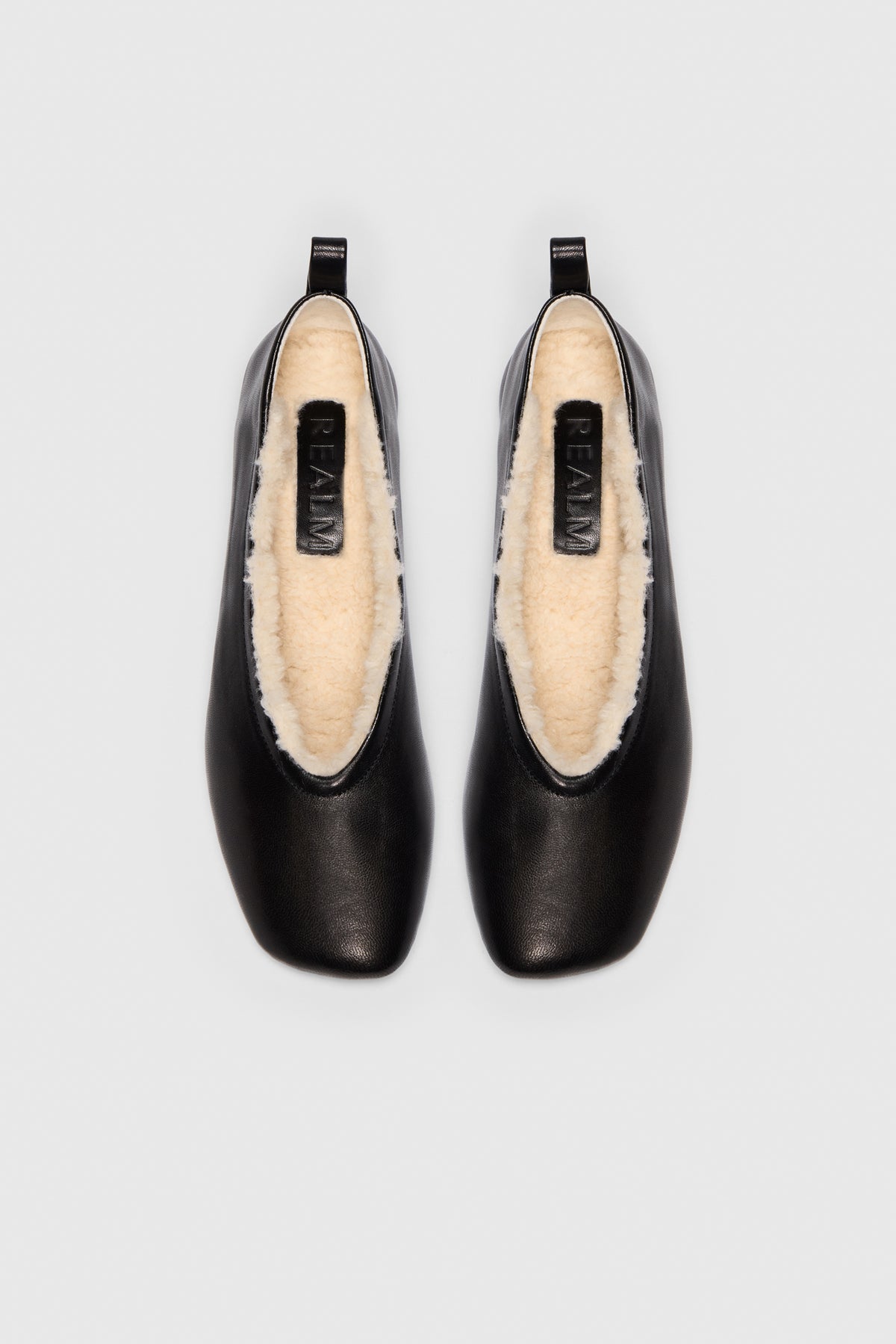 Cadence Ballet Flats | Noir Shearling