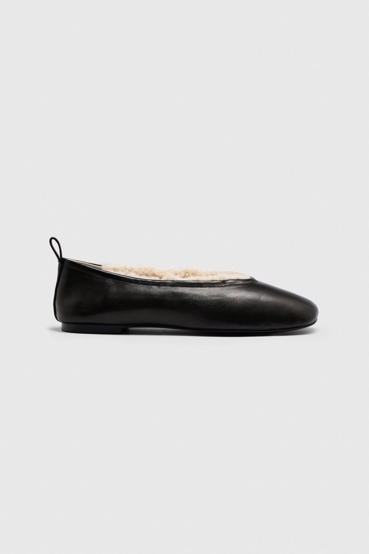 Cadence Ballet Flats | Noir Shearling