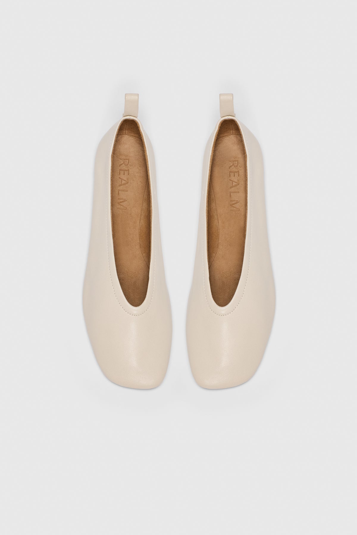Cadence Ballet Flats | Ecru Leather