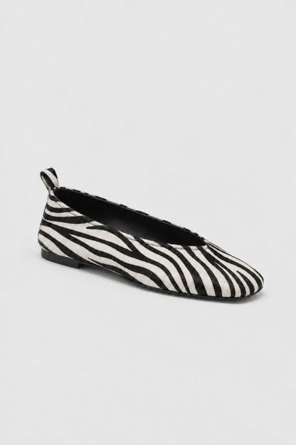 Cadence Ballet Flats | Zebra Pony