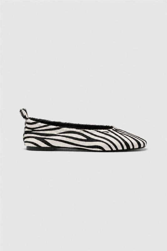 Cadence Ballet Flats | Zebra Pony